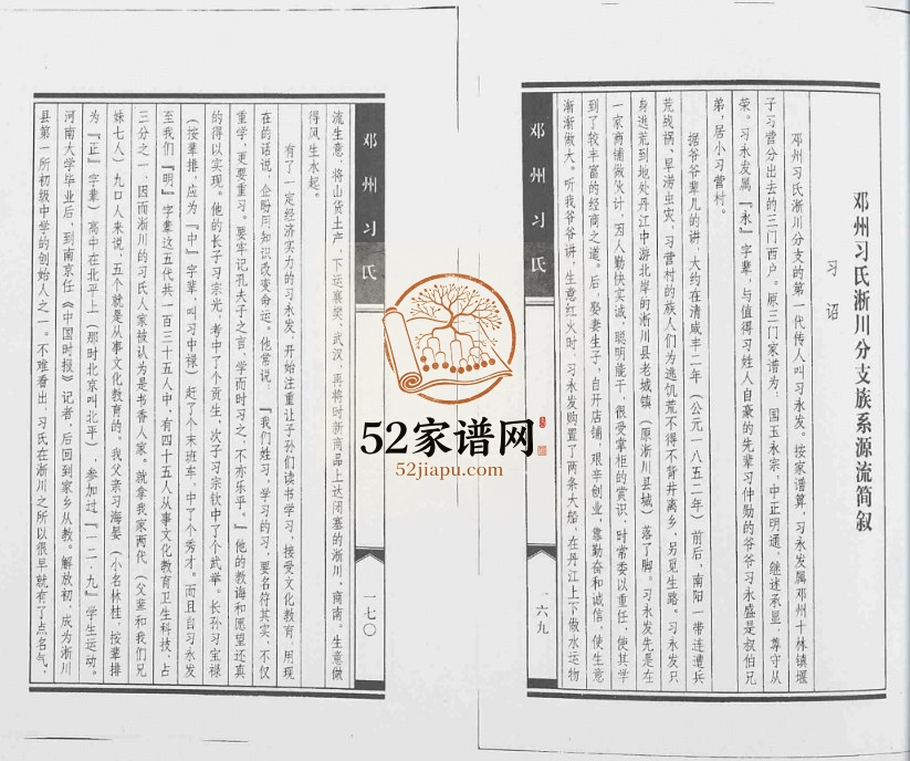 2005年修邓州习氏 江西峡江 新喻 新淦杨德堂习姓PDF电子版族谱下载