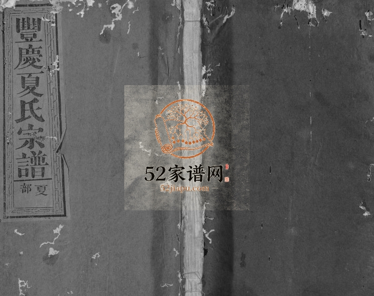 1920年修丰庆夏氏宗谱[8卷]江西永丰夏姓电子版族谱下载