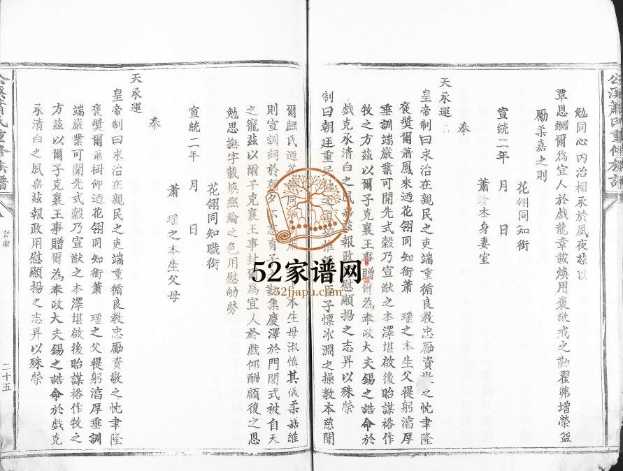 1910年公溪萧氏重修族谱[不分卷]江西吉水萧姓电子版家谱下载