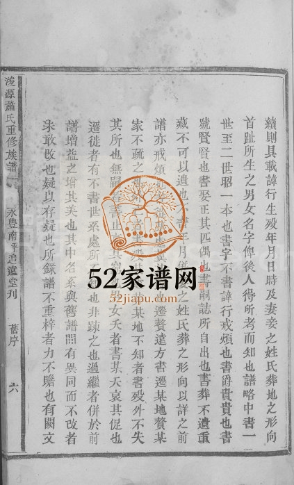 1911年浚源萧氏重修族谱[6卷含卷首]江西永丰 乐安追远堂萧姓电子版家谱下载