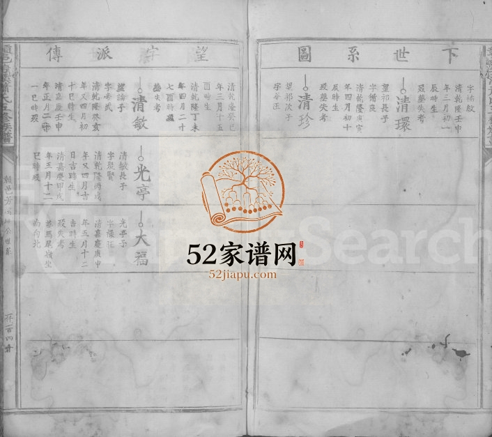 1940年赣邑芳溪萧氏五修族谱[残卷]江西赣县 万载萧姓电子版家谱下载