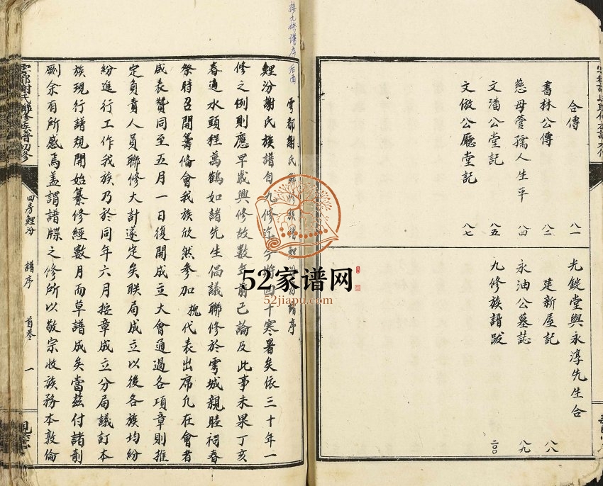 1949年于都谢氏联修族谱初修 江西亲睦堂谢姓电子版家谱下载