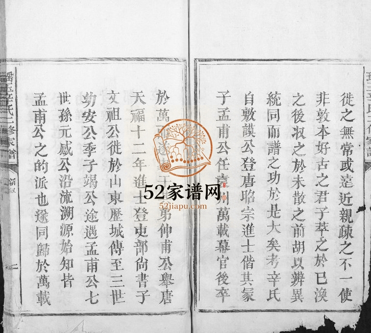 1880年瑶玉辛氏二修家谱 江西宁都辛姓电子版族谱下载