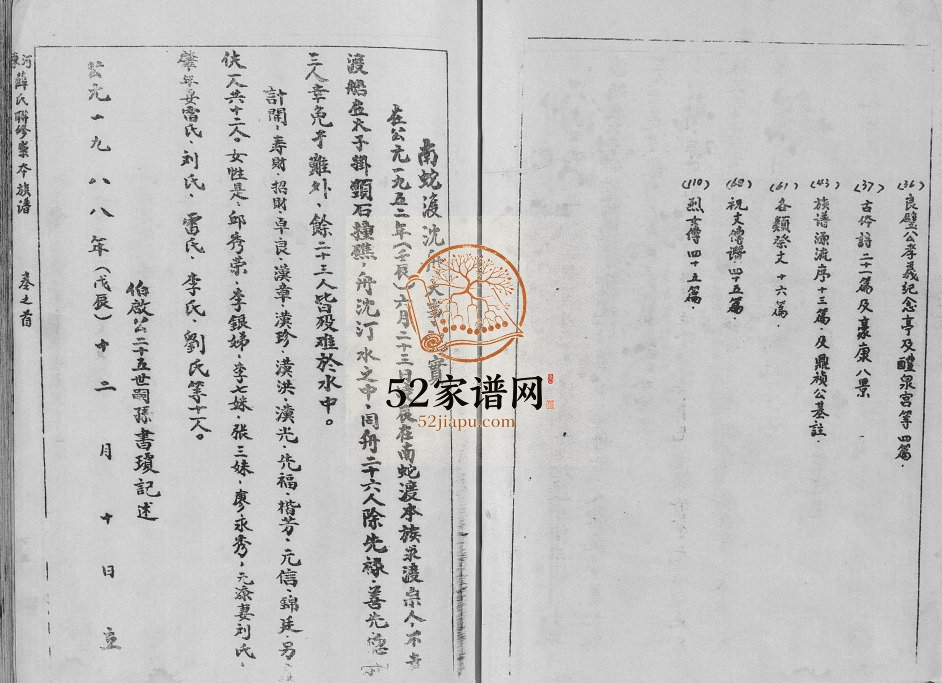 1988年河东薛氏联修崇本族谱[32卷]福建上杭 江西安远薛姓电子版家谱下载