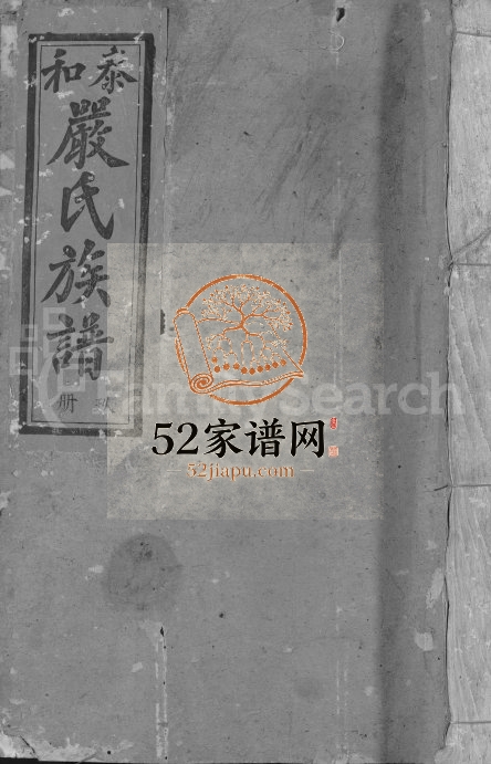 泰和城头严氏族谱[卷数不详]江西严姓电子版家谱下载