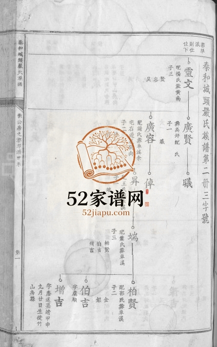 泰和城头严氏族谱[卷数不详]江西严姓电子版家谱下载