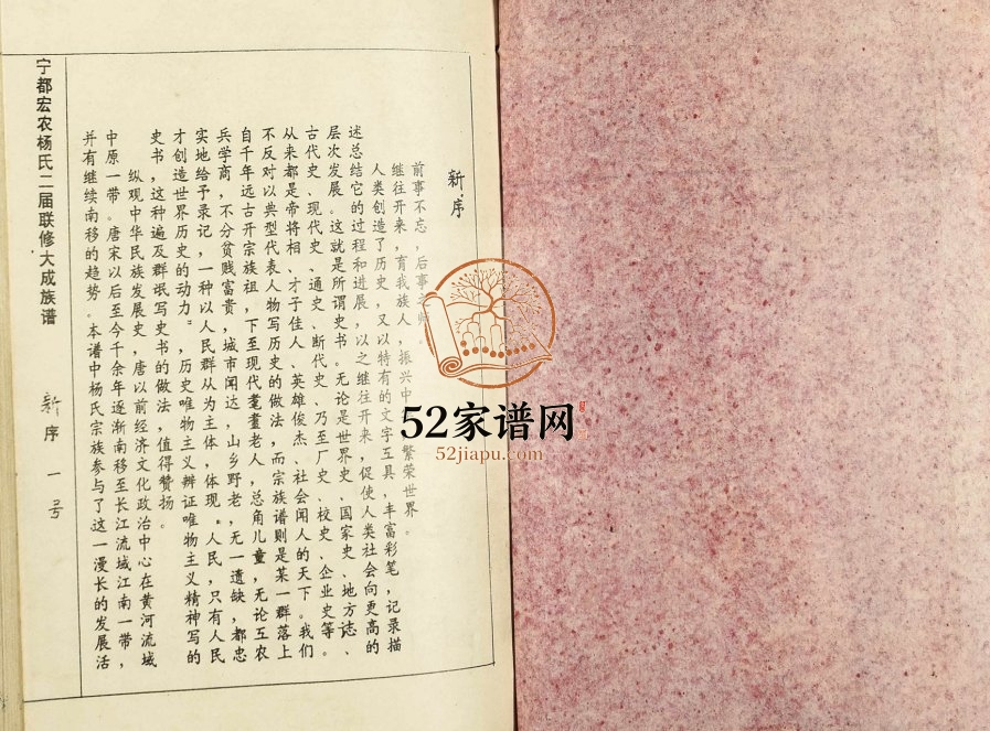 1994年修宁都宏农杨氏二届联修大成宗谱 江西杨姓电子版族谱下载