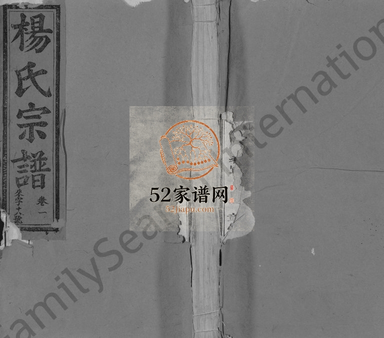 1948年修杨氏宗谱[14卷首1卷]江西广信 南丰杨姓电子版族谱下载