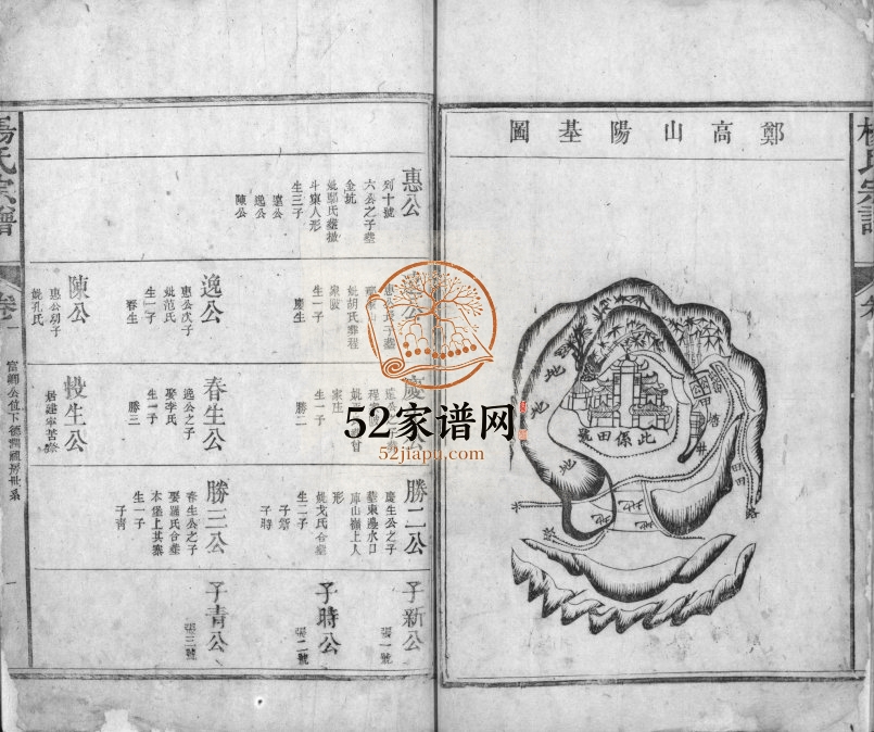 1832年修杨氏宗谱[残卷]江西广信 南丰杨姓电子版族谱下载