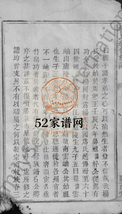 1867年杨氏续修族谱[不分卷]江西吉安 于都关西堂杨姓电子版家谱下载
