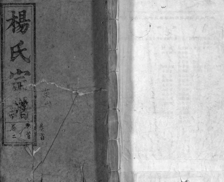 1921年杨氏重修宗谱 湖北浠水 大冶 江西兴国四知堂杨姓电子版族谱下载