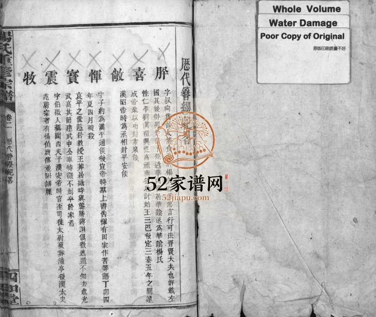 1921年杨氏重修宗谱 湖北浠水 大冶 江西兴国四知堂杨姓电子版族谱下载