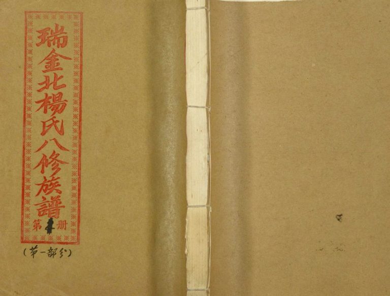 1995年瑞金北关杨氏八修族谱 江西杨姓电子版家谱下载