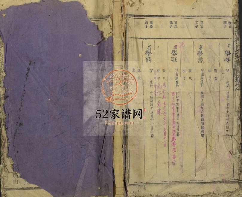 1927年修锦滩杨氏宗谱[残卷]江西永丰杨姓电子版族谱下载