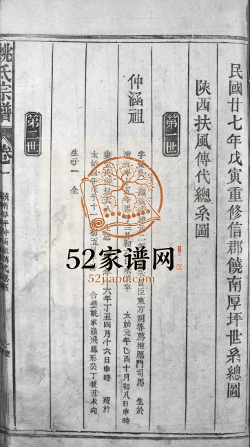 1993年十一修上饶厚坪姚氏重修宗谱[卷数不详]江西广信姚姓电子版族谱下载