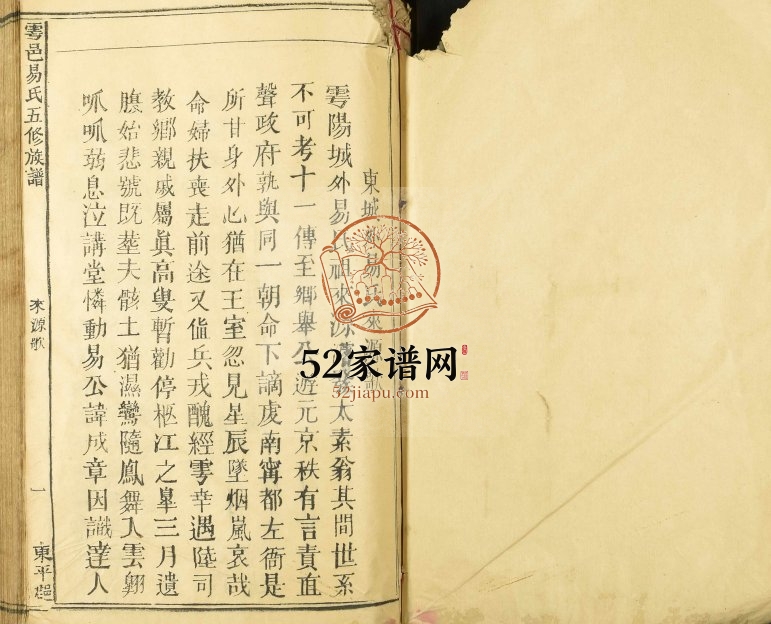 1942年修雩邑易氏五修族谱 江西于都 宁都东平三畏堂易姓电子版家谱下载