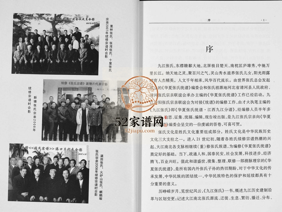2016年修九江张氏华夏张氏统谱江西九江分谱 江西张姓电子版族谱下载