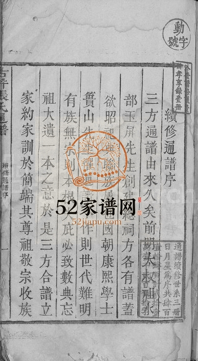 1872年重修古井张氏通谱[不分卷]江西吉安西团正谊堂张姓电子版族谱下载