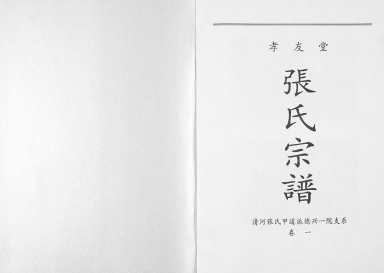 2010年修张氏宗谱清河张氏甲道派德兴一院支系[2卷]江西孝友堂张姓电子版族谱下载