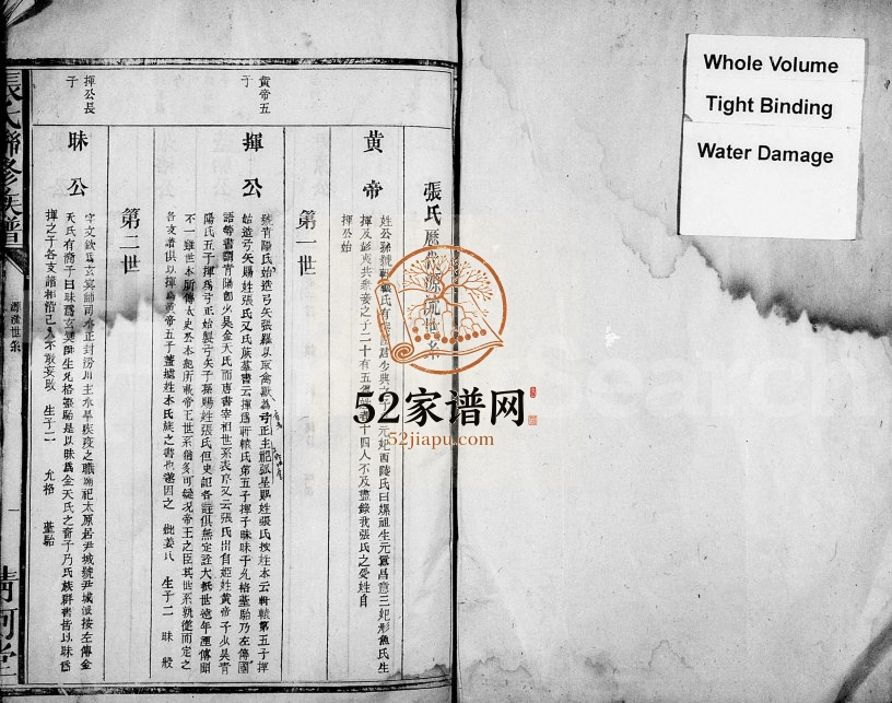 1947年张氏联修族谱[卷数不明]江西兴国 永丰 万载 广东 福建清河堂张姓电子版家谱下载