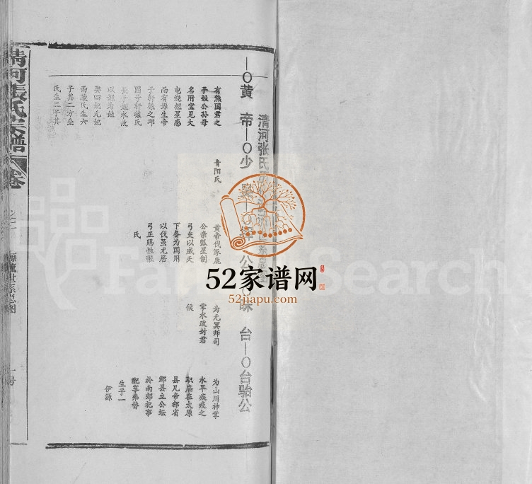 1993年修清河张氏宗谱[残卷]江西广信张姓电子版族谱下载