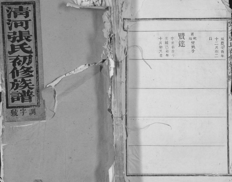 1879年瑞金张氏初修族谱 江西张姓电子版家谱下载