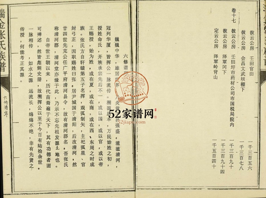 1994年瑞金张氏联修族谱 江西张姓电子版家谱下载