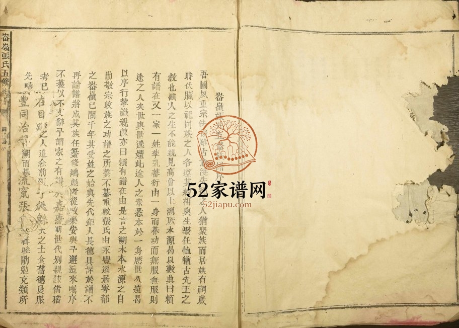 1944年畚岭张氏五修族谱 江西雩都张姓电子版家谱下载