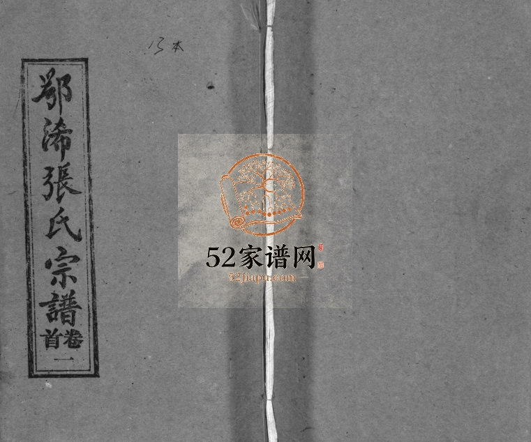 1993年修鄂浠张氏宗谱[8卷首6卷]湖北浠水 江西武宁两铭堂张姓电子版族谱下载