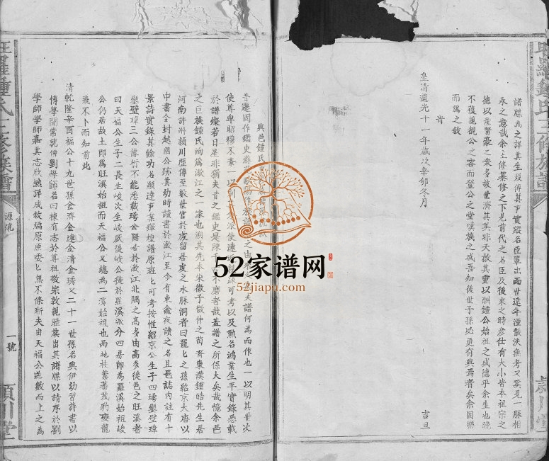 1911年旺罗锺氏三修族谱[不分卷]江西兴国 罗村颍川堂锺姓电子版家谱下载