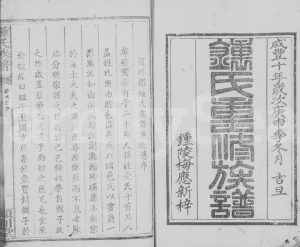 1860年修锺氏族谱 江西遂川颖川堂锺姓电子版家谱下载