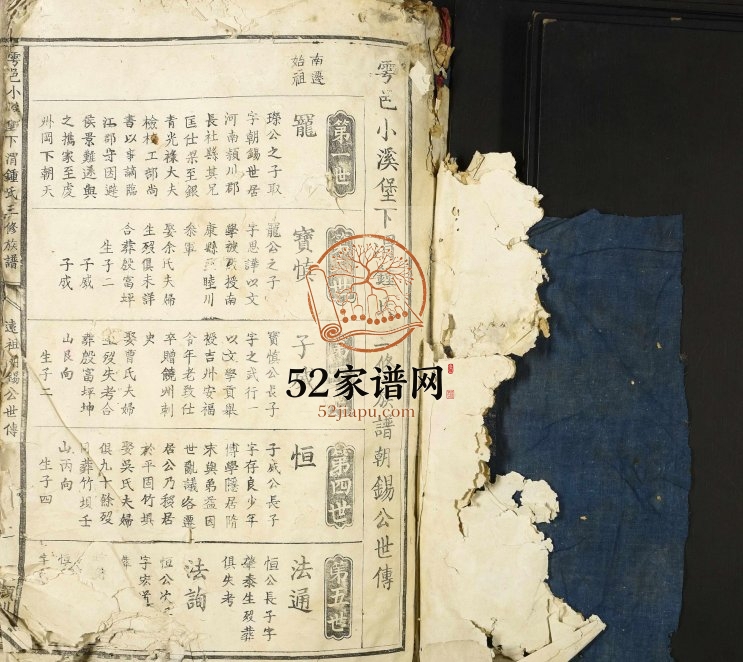 1909年雩邑小溪堡下渭锺氏三修族谱 江西于都颍川堂锺姓电子版家谱下载