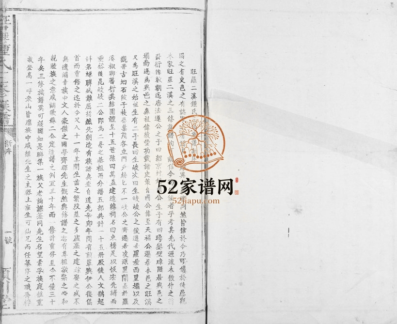 1911年旺罗二溪锺氏三修族谱[不分卷]江西兴国颍川堂钟姓电子版家谱下载