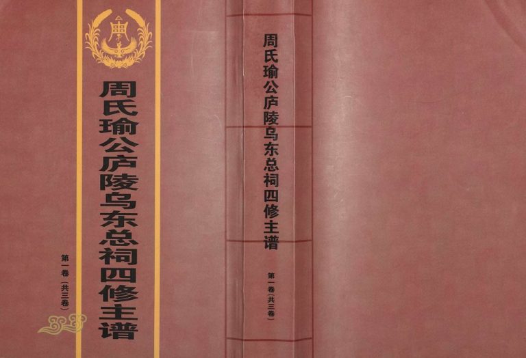 2011年周氏瑜公庐陵乌东总祠四修主谱[3卷]吉水 吉安 泰和 永新 万安 安福周姓电子版族谱下载