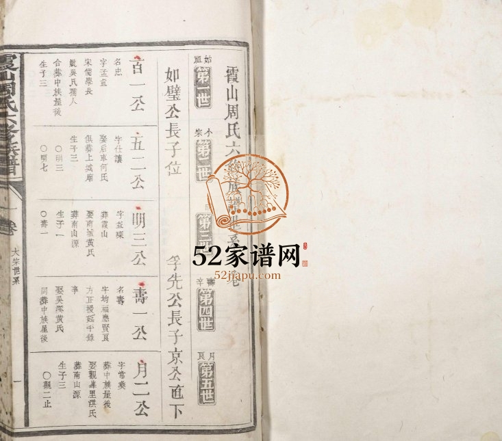 1922年霞山周氏六修族谱 江西抚州周姓电子版家谱下载