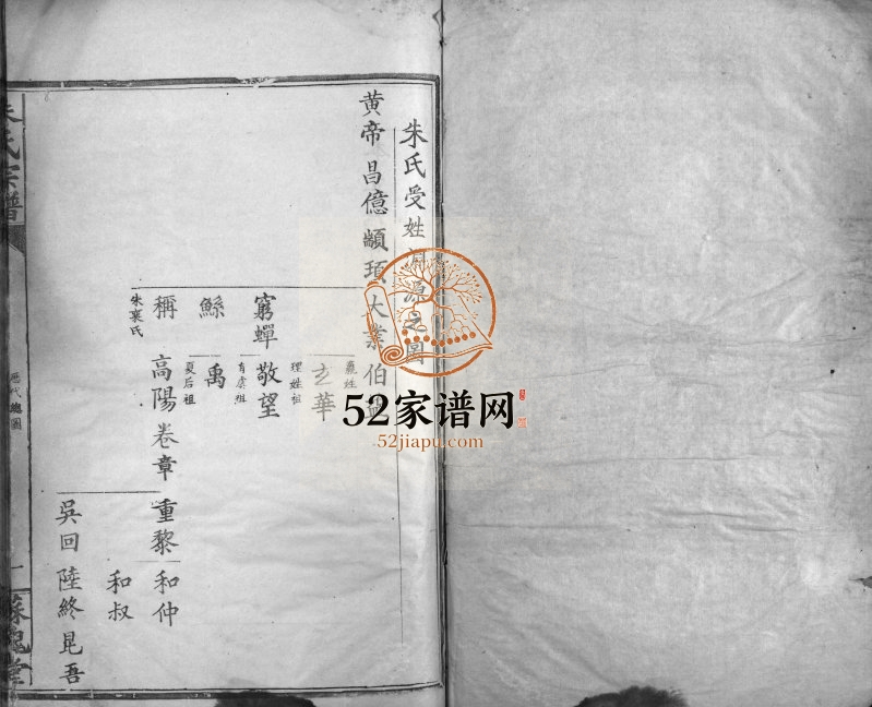 1937年修朱氏宗谱[不分卷]湖北阳新 大冶 湖北蕲春 江西瑞昌苏槐堂朱姓电子版族谱下载