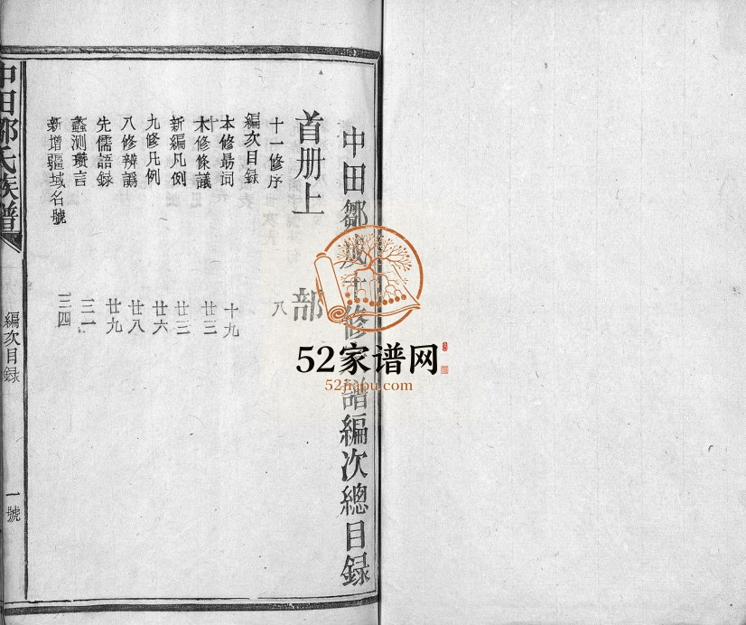 1996年中田邹氏十一修族谱[残卷]江西宜黄邹姓电子版家谱下载