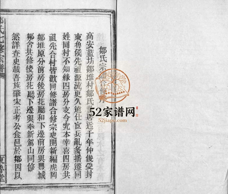 1995年修东鲁世家邹氏宗谱[不分卷]江西高安 丰城东鲁堂邹姓电子版族谱下载