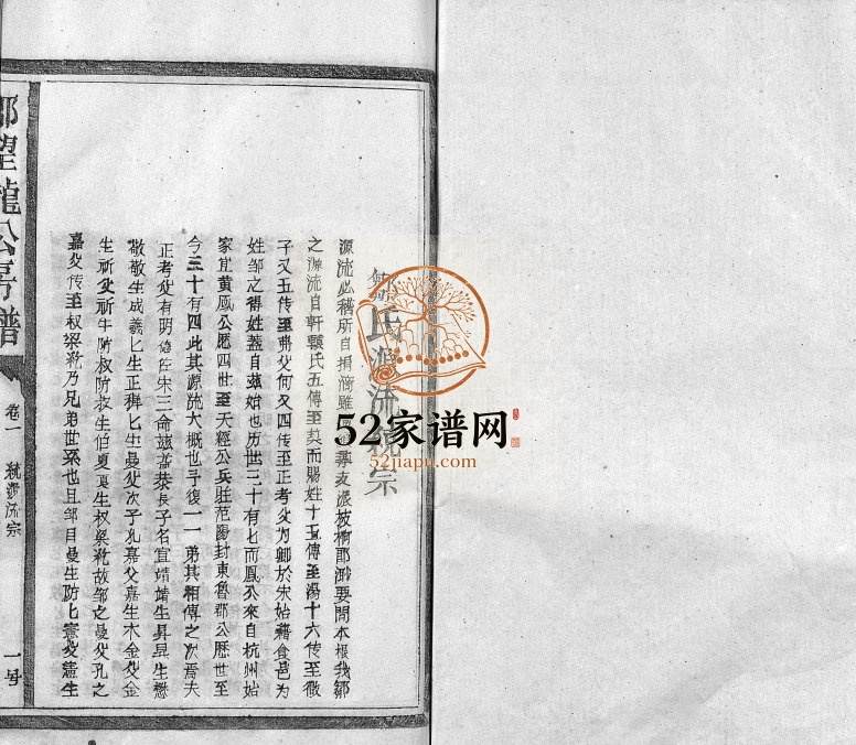 1996年邹氏九修宗谱[残卷]江西新建 广昌 宁都邹姓电子版族谱下载