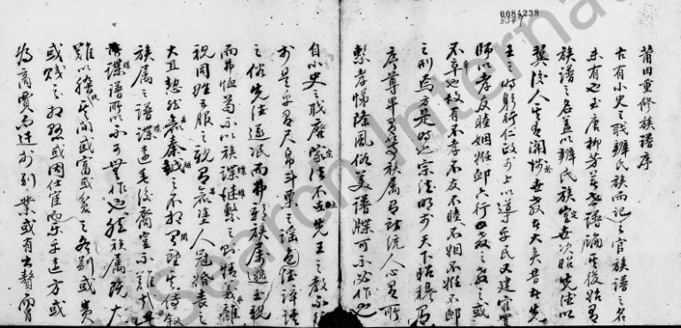 清末岭南蔡氏族谱 广东蔡姓电子版家谱下载