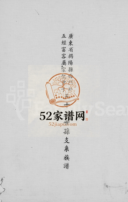1982年修曾子五十五世孙支系族谱 广东揭阳 台湾台东电子版家谱下载