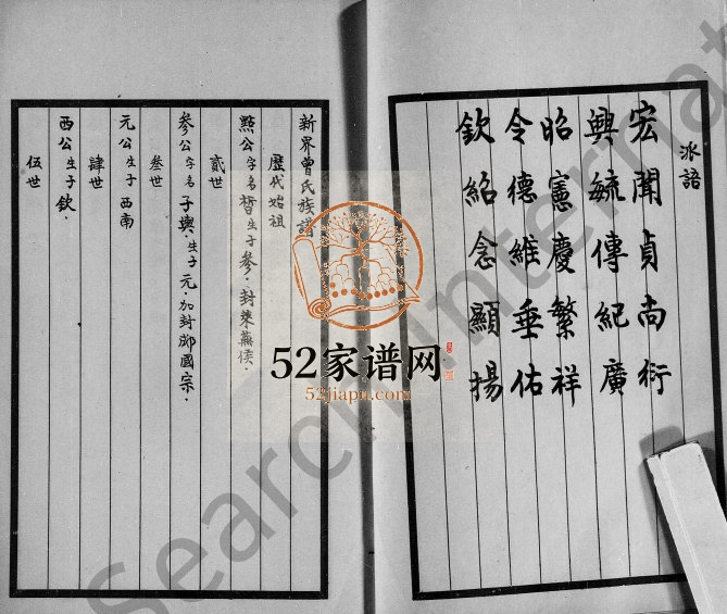 1891年修新界曾氏族谱 香港曾姓电子版家谱下载