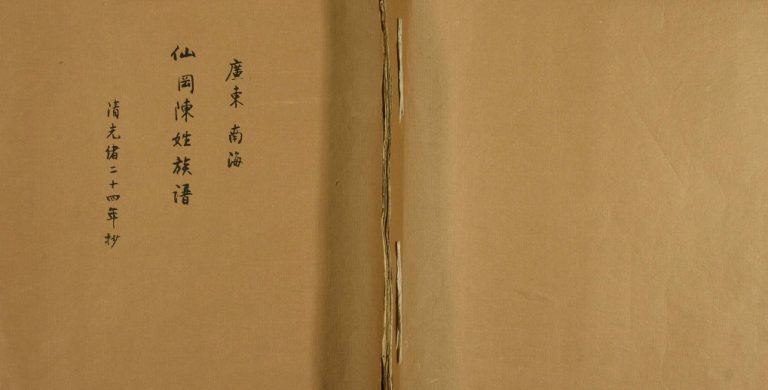 1898年修广东南海仙冈陈姓族谱 广东电子版家谱下载