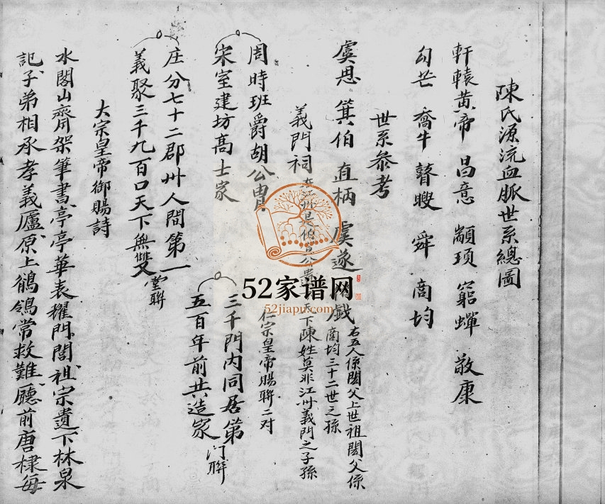 1953年修陈氏源流族谱簿 香港 陈姓电子版家谱下载