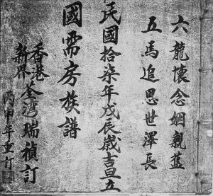 1928年修陈氏国需房族谱 广东深圳 香港陈姓电子版家谱下载