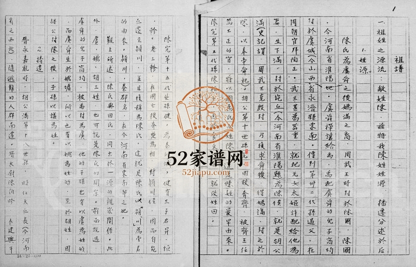 1980年修陈氏祖谱 广东梅县 台湾屏东 印度尼西亚陈姓电子版族谱下载