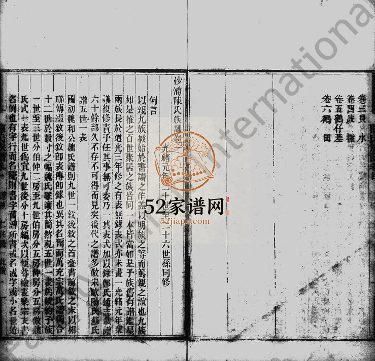 1875年修沙浦陈氏族谱[11卷]广东高要陈姓电子版家谱下载