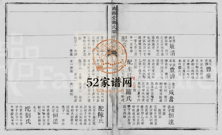 南阳堂邓氏联修族谱 广东南雄邓姓电子版家谱下载