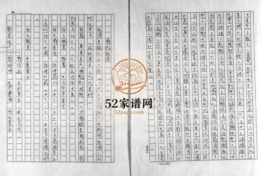 1986年修邓氏祖谱 广东大埔 泰国邓姓电子版族谱下载