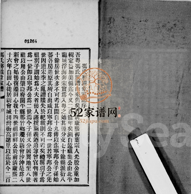 冯氏务滋堂家谱 广东新会冯姓电子版族谱下载
